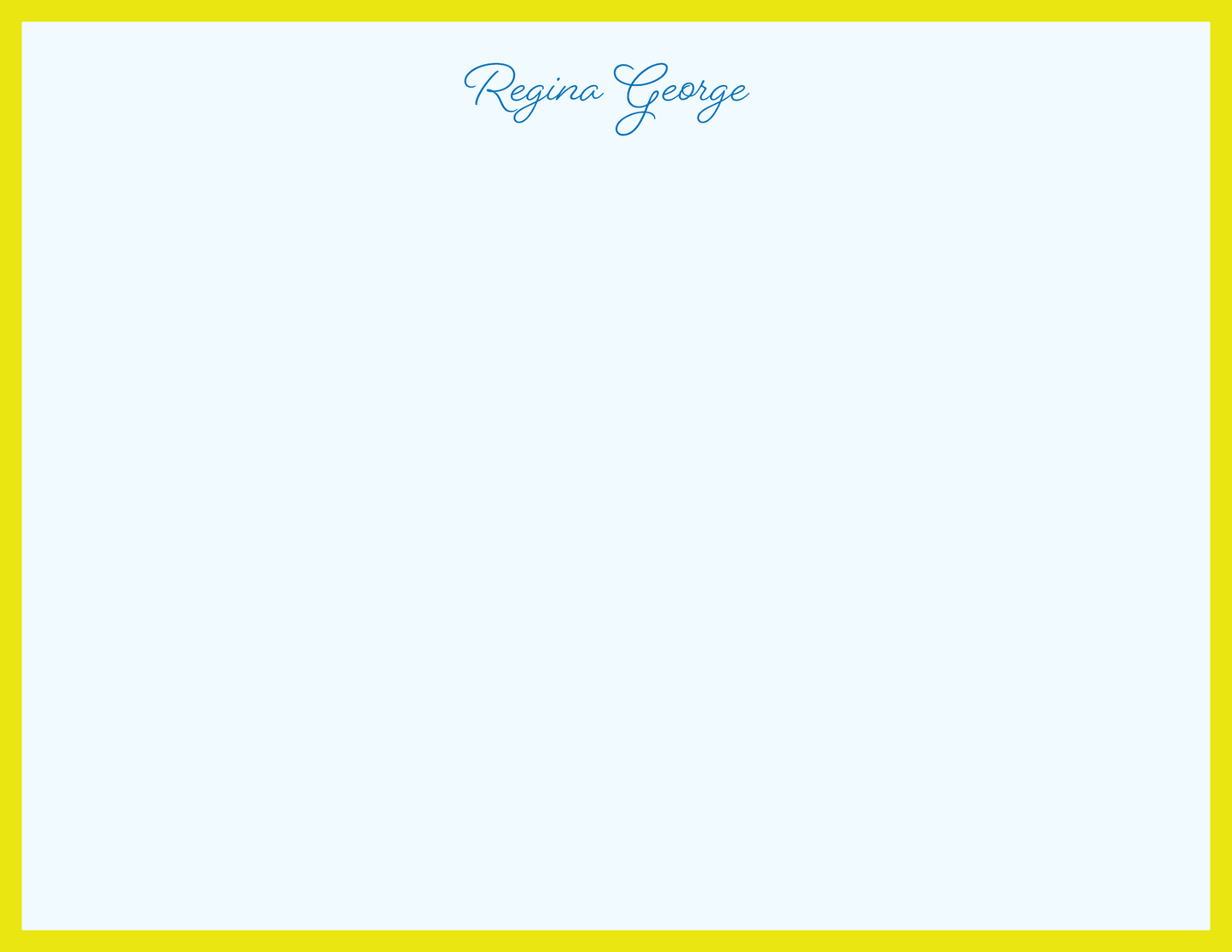 Borderline Note Card