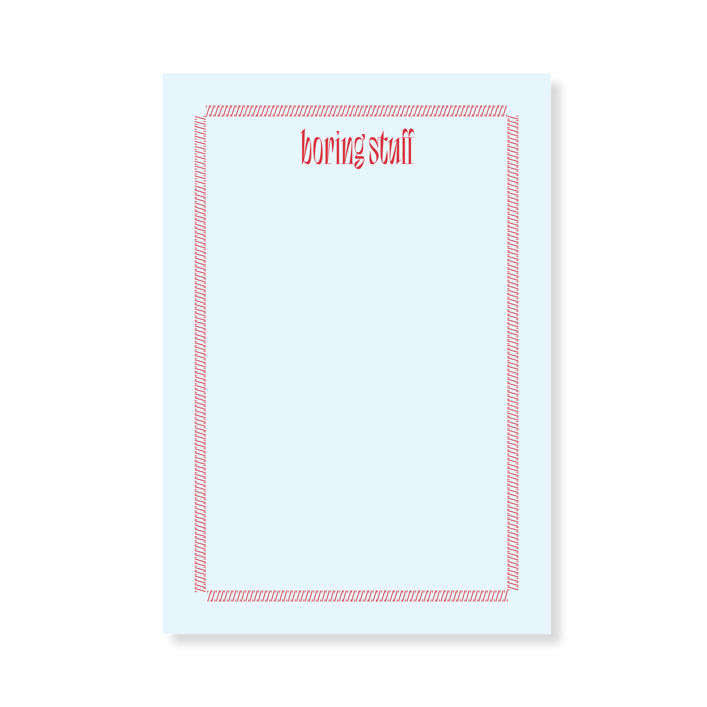 Boring Stuff Note Pad