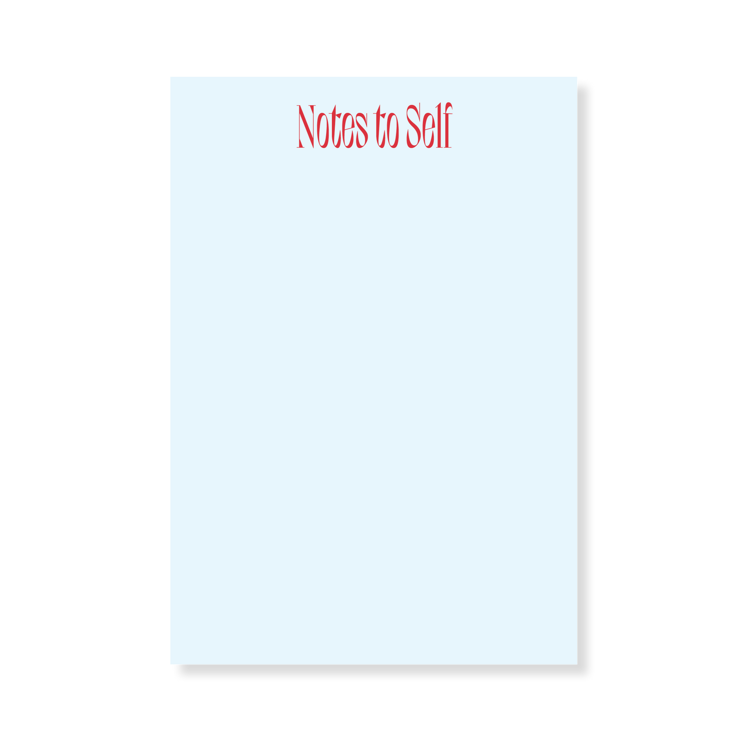 Notes to Self Note Pad
