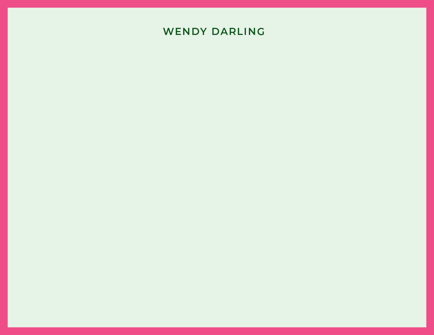 Borderline Note Card