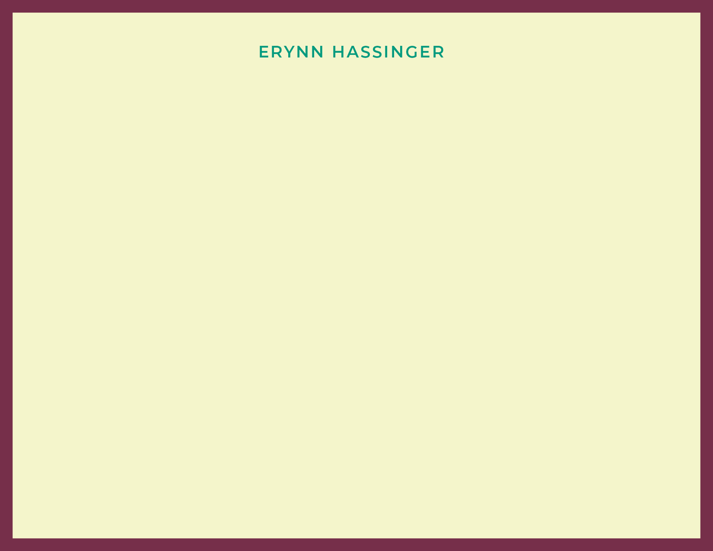 Borderline Note Card
