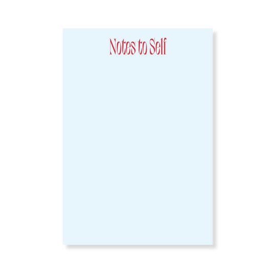 Notes to Self Note Pad